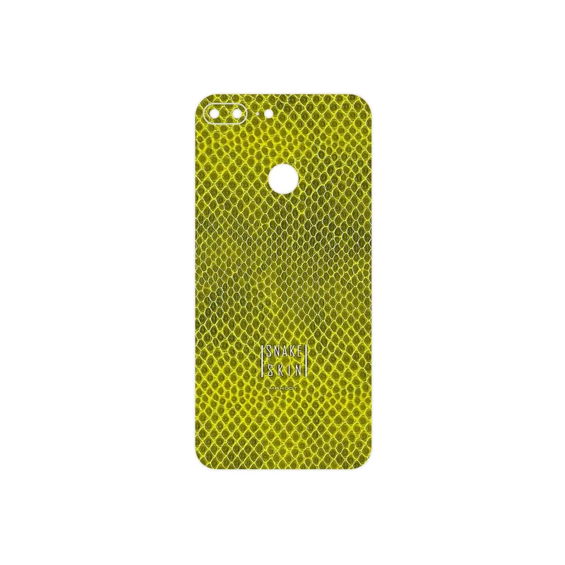 برچسب پوششی ماهوت مدل Yellow Snake Skin مناسب برای گوشی موبایل آنر 9 Lite