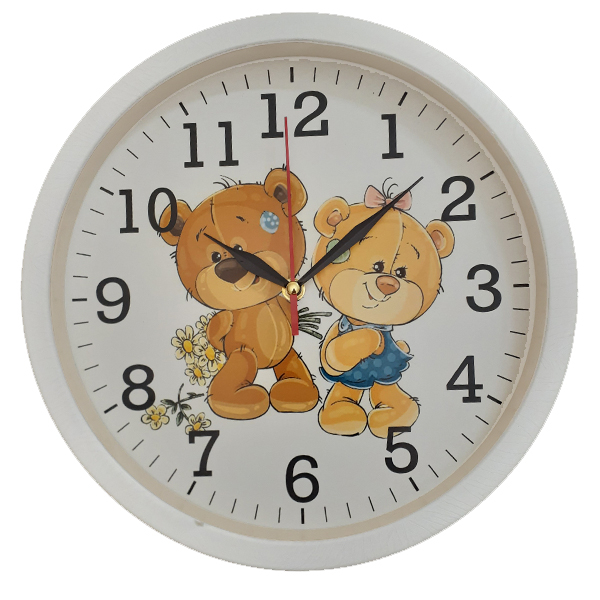 ساعت دیواری کودک مدل خرس 40206