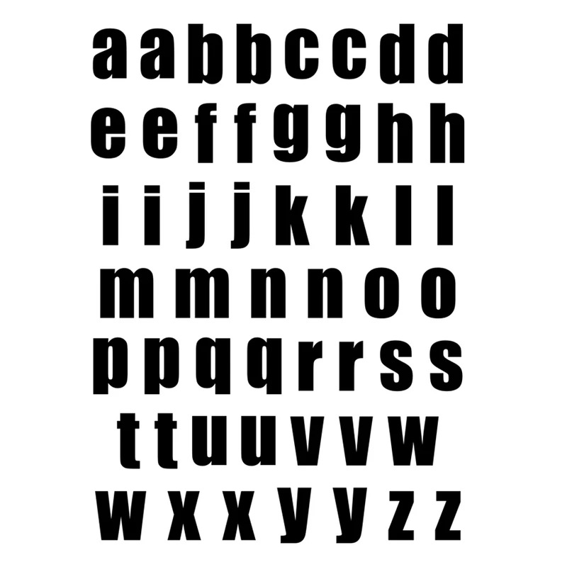 استیکر پارچه و لباس مدل حرارتی طرح حروف انگلیسی کوچک کدB بسته ۲ عددی