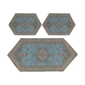 ست 3 تکه رومیزی ترمه مدل هفت سین کد BL3-3