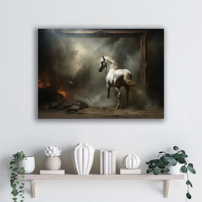 تابلو شاسی آتریسا طرح اسب مدل AThf132