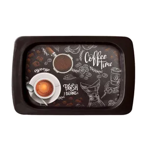 سینی مهروز مدل E-2003-59 طرح coffe time