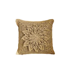 کوسن بافتنی مدل دستبافت طرح ماندالا کد 936