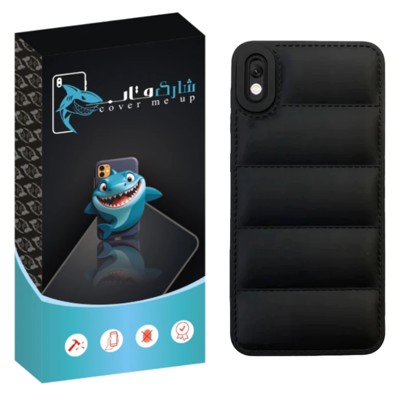 کاور شارک قاب مدل پافری مناسب برای گوشی موبایل سامسونگ Galaxy A10
