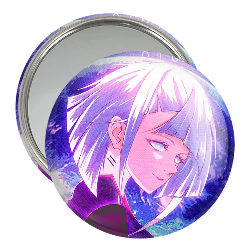 آینه جیبی خندالو مدل لوسی انیمه سایبر بانک Cyberpunk  کد 22439