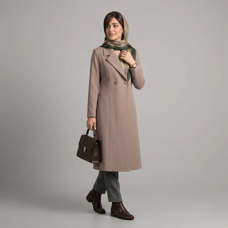 مانتو بلند زنانه السانا مدل رویا کد 2556