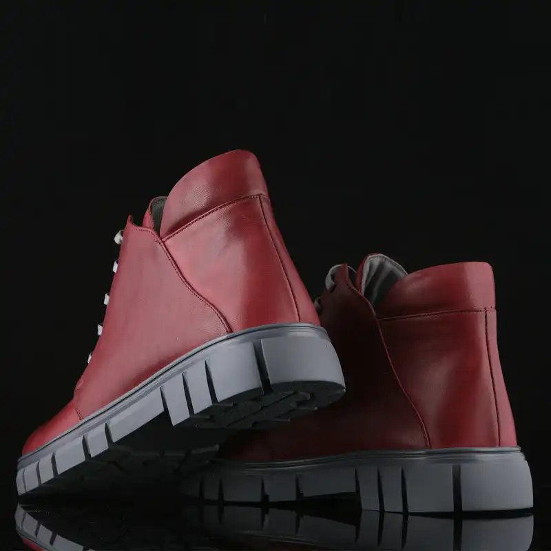 نیم بوت زنانه چرم یلسان مدل آلما کد ZRK-ALM-610-GN