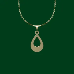 گردنبند طلا 18 عیار زنانه مدوپد مدل هندسی کد FF2-1-1051