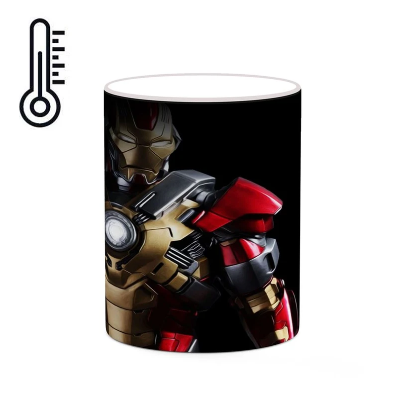 ماگ حرارتی کاکتی مدل مرد آهنی Iron Man کد mgh39118