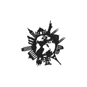 دیوارکوب طرح کره زمین مدل wo-b01