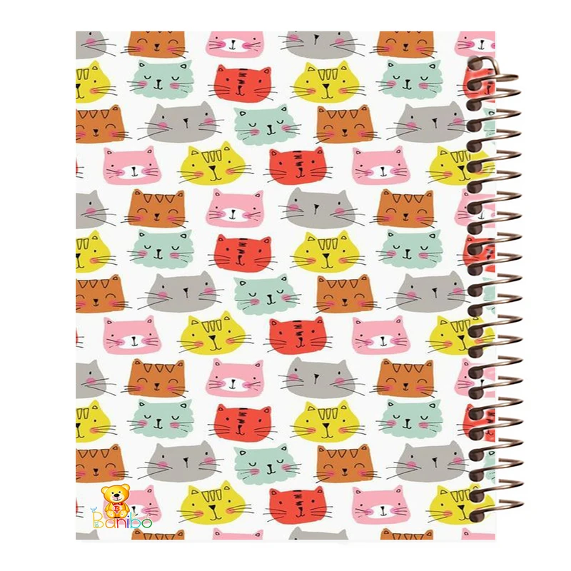 دفتر مشق 100 برگ بانیبو طرح  گربه ها کد 920 