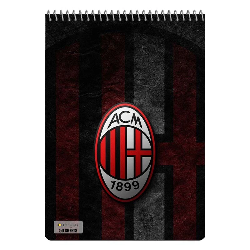 دفتر نقاشی 50 برگ سیمی کارنیکا طرح آ.ث. میلان AC Milan کد 49371