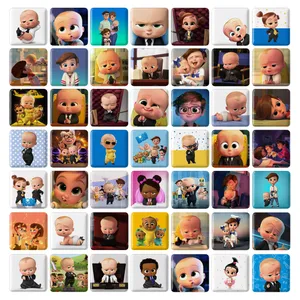 مگنت خندالو طرح بچه رئیس Boss Baby مدل مربعی کد 15 مجموعه 49 عددی