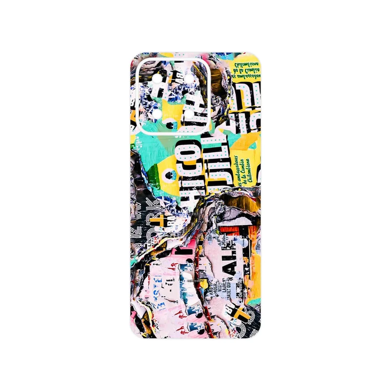 برچسب پوششی ماهوت مدل Collage of Teared Paper مناسب برای گوشی موبایل آنر X5b
