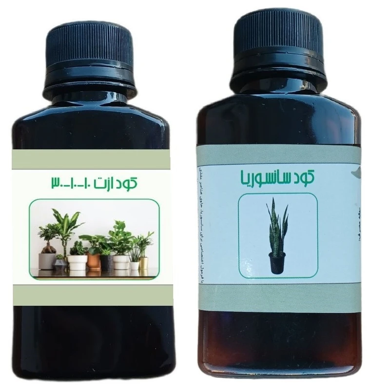 کود مایع ازت 10-10-30 و سانسوریا مدل life - D حجم 110 میلی لیتر بسته 2 عددی