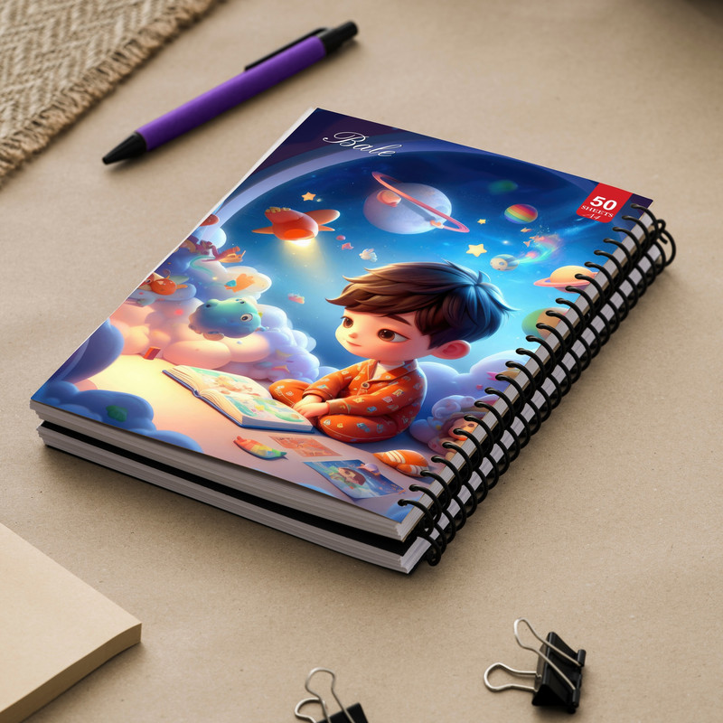 دفتر نقاشی 50 برگ انتشارات بله طرح پسرانه کد A4-L543