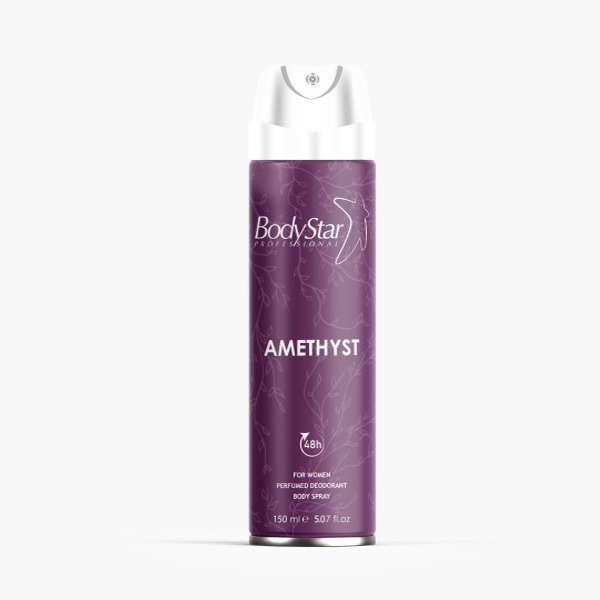 اسپری بدن زنانه بادی استار مدل AMETHYST حجم 150 میلی لیتر اسپری بدن زنانه بادی استار مدل AMETHYST حجم 150 میلی لیتر