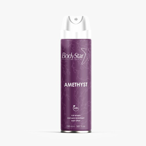 اسپری بدن زنانه بادی استار مدل AMETHYST حجم 150 میلی لیتر اسپری بدن زنانه بادی استار مدل AMETHYST حجم 150 میلی لیتر