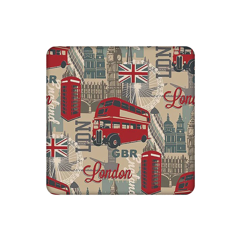 زیرلیوانی طرح اتوبوس و تلفن لندن کد 4371549