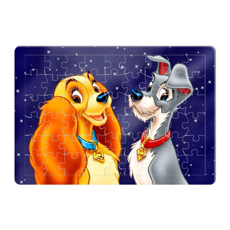 پازل 54 تکه طرح لیدی و ترمپ مدل P1007