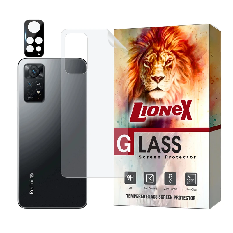 محافظ پشت گوشی لایونکس مدل MTBFULL مناسب برای گوشی موبایل Redmi Note 11S 4G به همراه محافظ لنز