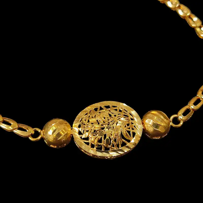 دستبند زنانه مدل طلا روس براق کد VENUS-TR04