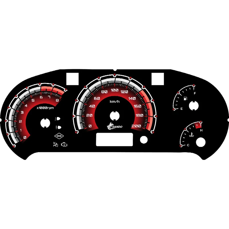 صفحه کیلومتر خودرو گاندو کد 02 مناسب برای تیبا 