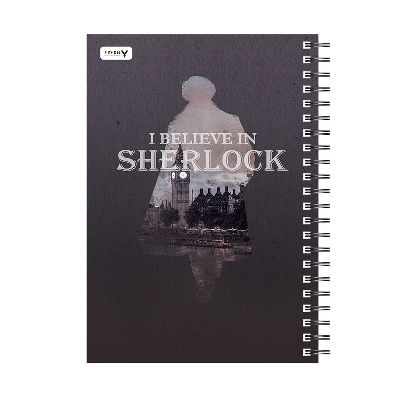 دفتر 120 برگ ویتادل طرح شرلوک مدل 3