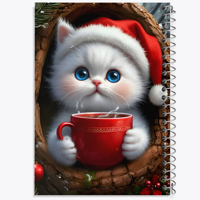 دفتر لیست خرید 50 برگ خندالو طرح گربه بامزه و کیوت کد F7235