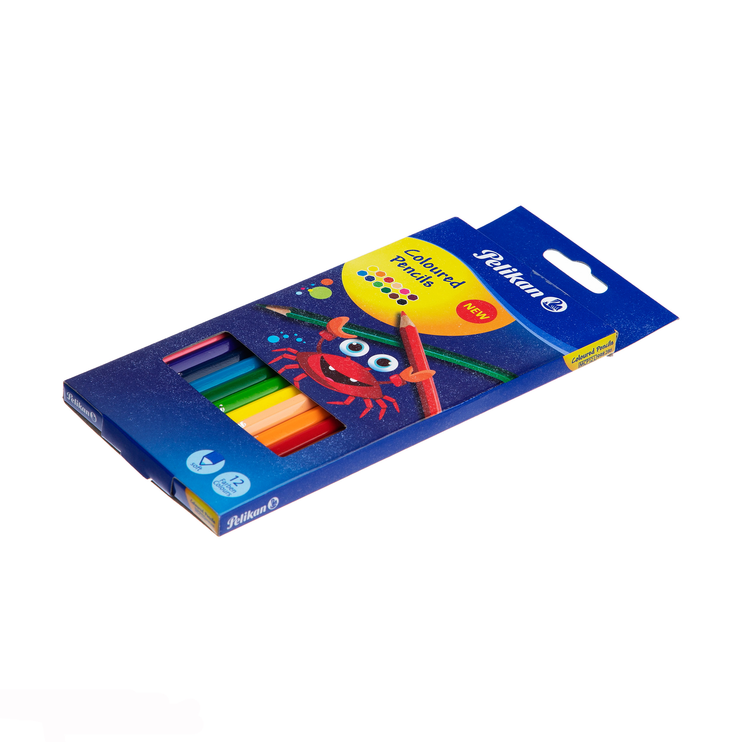 مداد رنگی 12 رنگ پلیکان