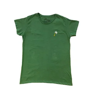 تی شرت آستین کوتاه زنانه اچ اند ام مدل گلدوزی ساده