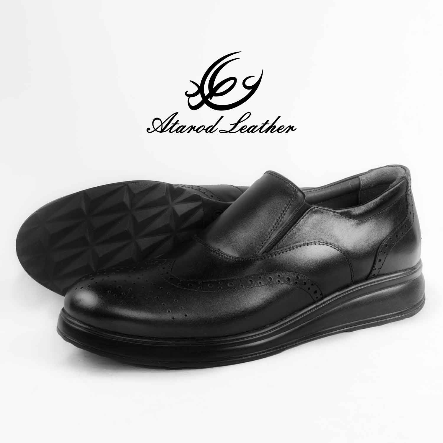 کفش روزمره مردانه چرم عطارد مدل چرم طبیعی کد SH61 -  - 5