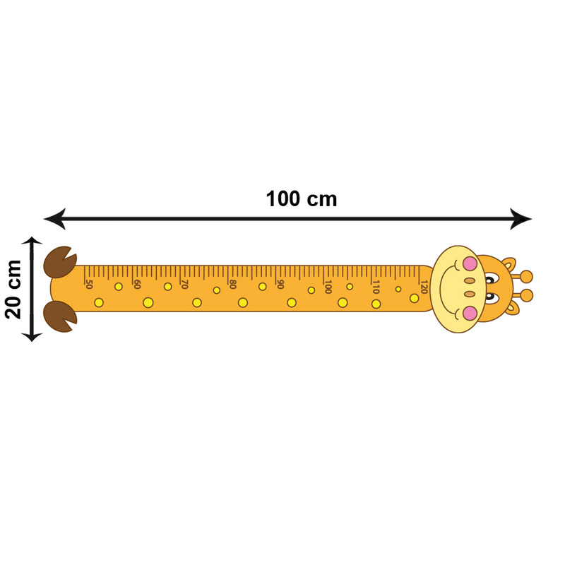 استیکر اندازه گیری کودک باروچین مدل زرافه کد 349