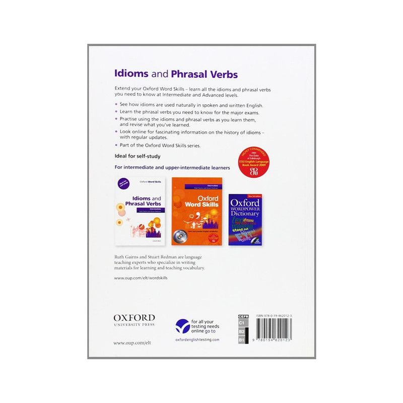 کتاب idioms and phrasal verbs intermediate اثر Stuart Redman انتشارات اکسفورد