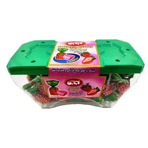 آبنبات با طعم توت فرنگی و مغز پاستیل آیدین - 450 گرم