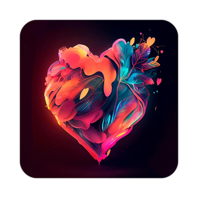 زیر لیوانی کاکتی مدل عاشقانه کد mp13008