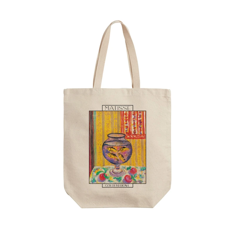 ساک خرید ترمه طراحان ایده مدل تنگ ماهی قرمز از ماتیس کد art0607 - L