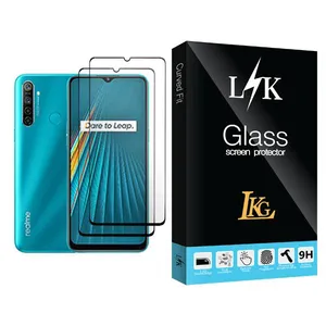 LKG LK Glass MIX002 Screen Protector For Realme 5i Pack Of 2