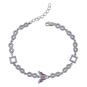     دستبند نقره زنانه بازرگانی میلادی کد DP_047