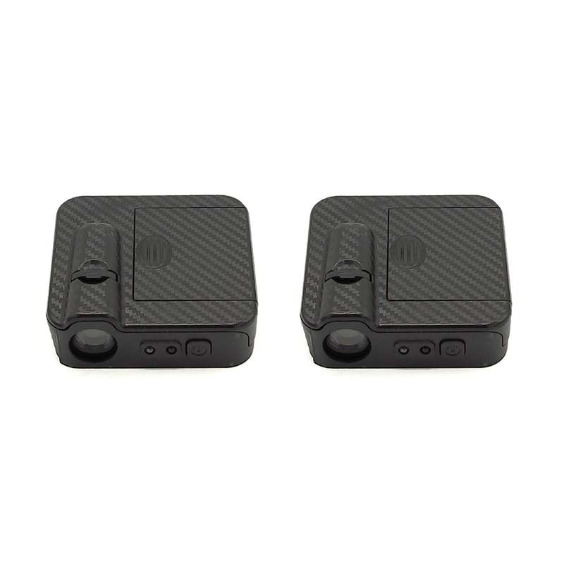 چراغ لوگو زیر درب خودرو مدل ولکام لایت طرح کربن مناسب برای چری بسته دو عددی