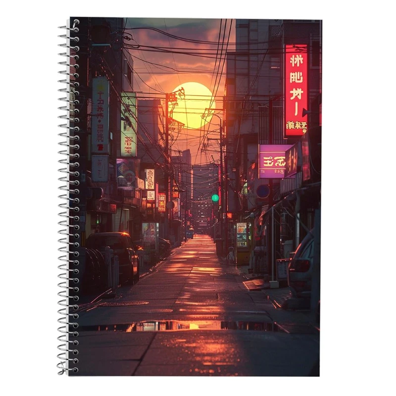 دفتر لغت 50 برگ مدوپد طرح شهر کد DF17385