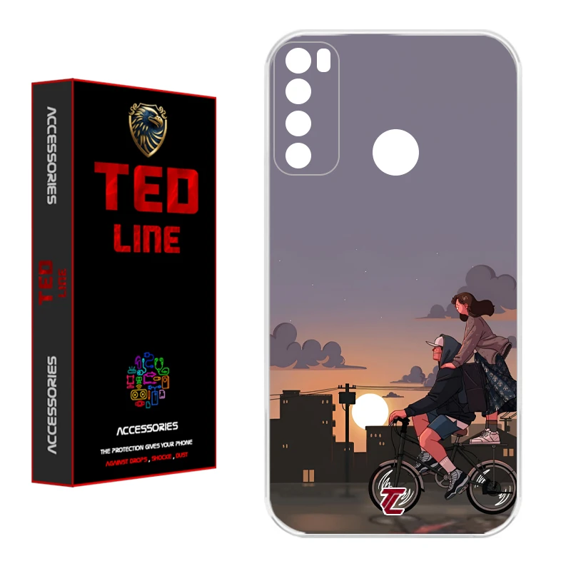 کاور تدلاین طرح عاشقانه کد 1215 مناسب برای گوشی موبایل شیائومی Redmi Note 8