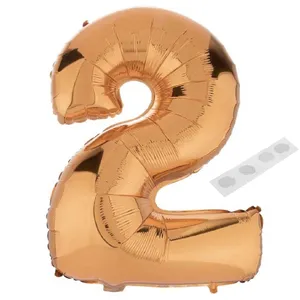 بادکنک فویلی و چسب بادکنک سورتک مدل عدد دو پلاس کد STFN12 