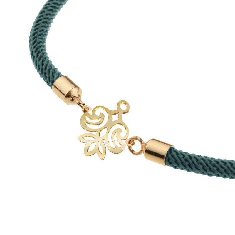 دستبند طلا 18 عیار زنانه مدوپد مدل اسلیمی کد D16-10646