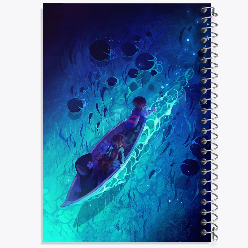 دفتر ژورنال نویسی 50 برگ خندالو مدل نقطه ای طرح بازی آندرتیل (Undertale) کد 31811