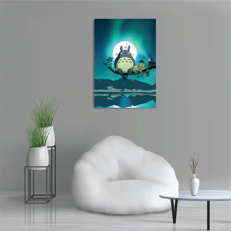 پوستر طرح انیمه میازاکی همسایه من توتورو مدل M0179