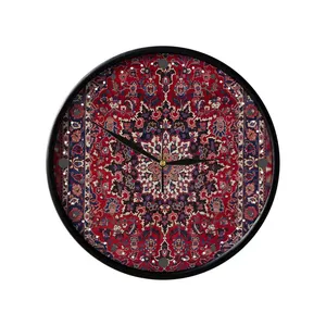 ساعت دیواری مدوپد طرح فرش بختیاری لچک ترنج مدل C-bakhtiary03