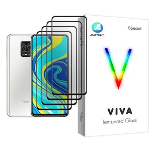 Junbo Viva Glass MIX004 Screen Protector For Xiaomi Redmi Note 9S Pack Of 4