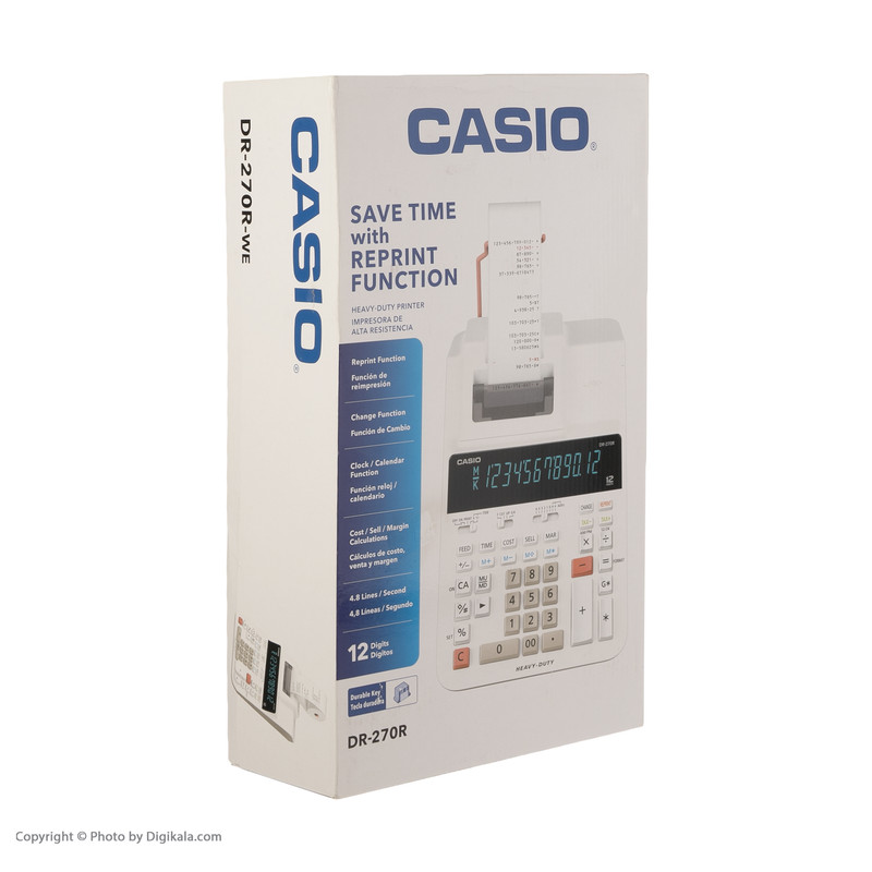 ماشین حساب کاسیو مدل DR-270R