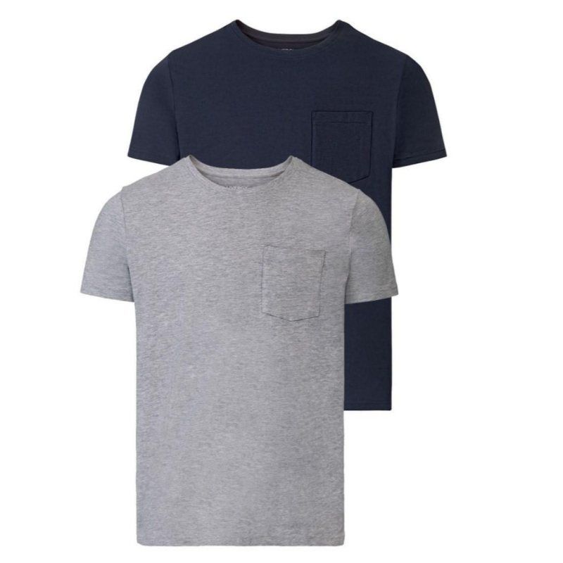 تی شرت آستین کوتاه مردانه لیورجی مدل X2023 مجموعه 2 عددی